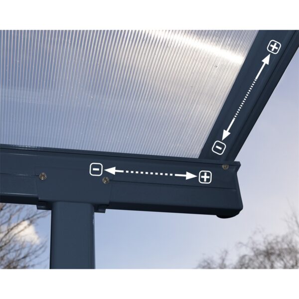 Hliníková pergola PALRAM - CANOPIA SIERRA 3000 ANTRACIT 33 - Image 6