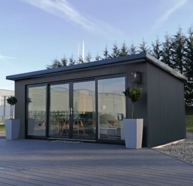 Záhradný domček antracitový