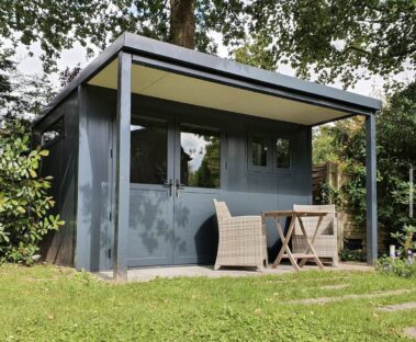 Záhradný domček antracitový